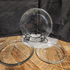 Pyrex and Fire King Pie Plates x 3